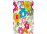Abakuhaus Tenda Da Doccia Stretta Con Motivi Floreali, Ispirazione Anni '60, Set Decorativo Per Bagno In Tessuto Con Ganci, 120 X 180 Cm, Multicolore