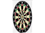 Abakuhaus Sport Tenda Da Doccia Stretta, Dart Board Lifestyle, Set Decorativo Per Bagno In Tessuto Con Ganci, 120 X 180 Cm, Verde Vermiglio Nero