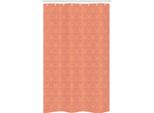 Abakuhaus Tenda Da Doccia Stretta Color Pesca, Elaborato Motivo Floreale Primaverile, Set Decorativo Per Bagno In Tessuto Con Ganci, 120 X 180 Cm, Color Pesca