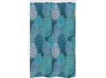 Abakuhaus Tenda Da Doccia Stretta Con Motivi Floreali, Petali Di Garofano Dai Colori Vivaci, Set Decorativo Per Bagno In Tessuto Con Ganci, 120 X 180 Cm, Blu Petrolio Verde Acqua