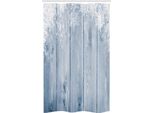 Abakuhaus Tenda Da Doccia Stretta Invernale, Fiocchi Di Neve Rustico Retrò, Set Decorativo Per Bagno In Tessuto Con Ganci, 120 X 180 Cm, Blu-Grigio Bianco