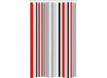 Abakuhaus Tenda Da Doccia Stretta, Linee Astratte Retrò, Set Decorativo Per Bagno In Tessuto Con Ganci, 120 X 180 Cm, Grigio Pallido Vermiglio