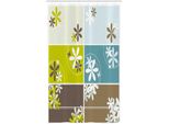 Abakuhaus Tenda Da Doccia Stretta Con Motivi Floreali, Fiori Ispirati Alla Primavera, Set Decorativo Per Bagno In Tessuto Con Ganci, 120 X 180 Cm, Multicolore