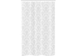 Abakuhaus Grigio E Bianco Tenda Da Doccia Stretta, Cerchi Vintage, Set Decorativo Per Bagno In Tessuto Con Ganci, 120 X 180 Cm, Taupe Caldo E Bianco