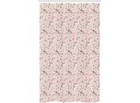 Abakuhaus Tenda Da Doccia Asiatica Stretta, Flowering Cherry Blooms, Set Decorativo Per Bagno In Tessuto Con Ganci, 120 X 180 Cm, Beige