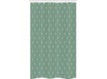 Abakuhaus Fleur De Lis Tenda Da Doccia Stretta, Gigli Reali Retrò, Set Decorativo Per Bagno In Tessuto Con Ganci, 120 X 180 Cm, Verde Reseda