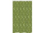 Abakuhaus Verde Oliva Tenda Da Doccia Stretta, Rhombus Squares, Set Decorativo Per Bagno In Tessuto Con Ganci, 120 X 180 Cm, Verde Oliva Cocco