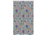 Abakuhaus Tenda Da Doccia Marocchina Stretta, Set Fiori Colorati, Set Decorativo Per Bagno In Tessuto Con Ganci, 120 X 180 Cm, Multicolore