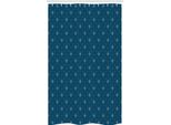 Abakuhaus Fleur De Lis Tenda Da Doccia Stretta, Design Medievale, Set Decorativo Per Bagno In Tessuto Con Ganci, 120 X 180 Cm, Blu Grigio
