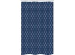 Abakuhaus Anker Tenda Da Doccia Stretta, Nordic Winter-Hipster, Set Decorativo Per Bagno In Tessuto Con Ganci, 120 X 180 Cm, Blu E Bianco