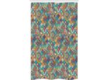 Abakuhaus Tenda Da Doccia Marocchina Stretta, Motivi Orientali, Set Decorativo Per Bagno In Tessuto Con Ganci, 120 X 180 Cm, Multicolore