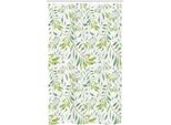 Abakuhaus Tenda Da Doccia Stretta Con Foglie Verdi, Ulivo, Set Decorativo Per Bagno In Tessuto Con Ganci, 120 X 180 Cm, Verde Avocado