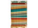 Abakuhaus Tenda Da Doccia Stretta Marrone E Blu, Design Con Cornice Consumata, Set Decorativo Per Bagno In Tessuto Con Ganci, 120 X 180 Cm, Multicolore