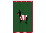 Abakuhaus Tenda Da Doccia Stretta Con Bassotto, Cane Cartoon, Set Decorativo Per Bagno In Tessuto Con Ganci, 120 X 180 Cm, Multicolore