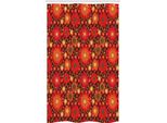 Abakuhaus Tenda Da Doccia Stretta Rossa E Marrone, Vivid Botanical Gerbera Kunst, Set Decorativo Per Bagno In Tessuto Con Ganci, 120 X 180 Cm, Verde Scuro Rosso Cinabro