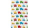 Abakuhaus Auto Tenda Da Doccia Stretta, Vivid Bus Taxi Automobil, Set Decorativo Per Bagno In Tessuto Con Ganci, 120 X 180 Cm, Multicolore