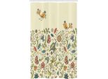 Abakuhaus Tenda Da Doccia Stretta Con Motivi Floreali, Primavera In Fiore, Set Decorativo Per Bagno In Tessuto Con Ganci, 120 X 180 Cm, Multicolore