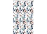 Abakuhaus Lama Tenda Da Doccia Stretta, Disegno Cartoon Per Bambini, Set Decorativo Per Bagno In Tessuto Con Ganci, 120 X 180 Cm, Multicolore