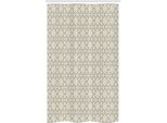 Abakuhaus Tenda Da Doccia Etnica Stretta, Disegno Azulejos, Set Decorativo Per Bagno In Tessuto Con Ganci, 120 X 180 Cm, Beige Tortora