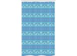 Abakuhaus Tenda Da Doccia Stretta Wal, Oceanic Maritime, Set Decorativo Per Bagno In Tessuto Con Ganci, 120 X 180 Cm, Turchese Viola Blu