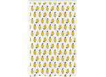 Abakuhaus Tenda Da Doccia Stretta Gialla E Bianca, Limoni Doodle, Set Decorativo Per Bagno In Tessuto Con Ganci, 120 X 180 Cm, Giallo, Nero, Bianco