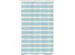 Abakuhaus Tenda Da Doccia Stretta In Stile Grunge, Strisce E Pennellate Grunge, Set Decorativo Per Bagno In Tessuto Con Ganci, 120 X 180 Cm, Azzurro Grigio Bianco