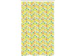 Abakuhaus Tenda Da Doccia Stretta Con Motivo Ananas, Arte Hawaiana Con Frutta, Set Decorativo Per Bagno In Tessuto Con Ganci, 120 X 180 Cm, Multicolore