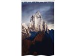 Abakuhaus Nepal Tenda Da Doccia Stretta, Panorama Dhaulagiri, Set Decorativo Per Bagno In Tessuto Con Ganci, 120 X 180 Cm, Multicolore