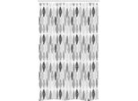 Abakuhaus Nero E Grigio Tenda Da Doccia Stretta, Triangolo Poligonale, Set Decorativo Per Bagno In Tessuto Con Ganci, 120 X 180 Cm, Nero Grigio Chiaro