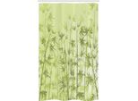 Abakuhaus Tenda Da Doccia Stretta In Bambù, Tropical Growth Forest, Set Decorativo Per Bagno In Tessuto Con Ganci, 120 X 180 Cm, Verde Chiaro Verde Scuro