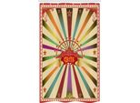 Abakuhaus Circo Tenda Da Doccia Stretta, Invito Tenda Da Vendemmia, Set Decorativo Per Bagno In Tessuto Con Ganci, 120 X 180 Cm, Multicolore