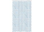 Abakuhaus Tenda Da Doccia Stretta Con Motivo A Squame Di Pesce, Gocce Di Pioggia Blu, Set Decorativo Per Bagno In Tessuto Con Ganci, 120 X 180 Cm, Blu Navy E Bianco