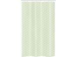 Abakuhaus Tenda Da Doccia Stretta Con Motivo A Squame Di Pesce, Verde Arcs Of Stars, Set Decorativo Per Bagno In Tessuto Con Ganci, 120 X 180 Cm, Verde Mela E Bianco