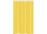 Abakuhaus Tenda Da Doccia Stretta Giallo Vendemmia, Motivo A Righe Semplici, Set Decorativo Per Bagno In Tessuto Con Ganci, 120 X 180 Cm, Giallo E Giallo Chiaro