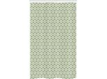 Abakuhaus Tenda Da Doccia Geometrica Stretta, Forma Esagonale Astratta, Set Decorativo Per Bagno In Tessuto Con Ganci, 120 X 180 Cm, Arancione Pallido Verde Oliva