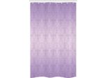 Abakuhaus Tenda Da Doccia Stretta Viola, Motivi Barocchi A Spirale, Set Decorativo Per Bagno In Tessuto Con Ganci, 120 X 180 Cm, Viola