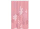 Abakuhaus Tenda Da Doccia Stretta Rosa, Fantasy Primavera Natura, Set Decorativo Per Bagno In Tessuto Con Ganci, 120 X 180 Cm, Rosa Pallido Rosa Cipria