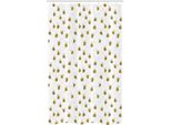 Abakuhaus Ape Tenda Da Doccia Stretta, Semplice Disegno Di Api, Set Decorativo Per Bagno In Tessuto Con Ganci, 120 X 180 Cm, Giallo Bianco Marrone