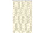 Abakuhaus Tenda Da Doccia Stretta Con Motivo A Squame Di Pesce, Ombre Waves, Set Decorativo Per Bagno In Tessuto Con Ganci, 120 X 180 Cm, Giallo E Bianco