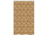 Abakuhaus Shells Tenda Da Doccia Stretta, Sea Stella Marina Conica, Set Decorativo Per Bagno In Tessuto Con Ganci, 120 X 180 Cm, Caramello Chiaro Caffè Chiaro