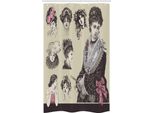 Abakuhaus Donna Vendemmiatrice Tenda Da Doccia Stretta, Donna Retrò, Set Decorativo Per Bagno In Tessuto Con Ganci, 120 X 180 Cm, Multicolore