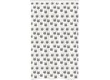Abakuhaus Tenda Da Doccia Stretta Con Gatti, Hipster Kitties Glasses, Set Decorativo Per Bagno In Tessuto Con Ganci, 120 X 180 Cm, Bianco Giallo Grigio