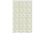 Abakuhaus Tenda Da Doccia Stretta Con Motivi Floreali, Delicati Fogli D'autunno, Set Decorativo Per Bagno In Tessuto Con Ganci, 120 X 180 Cm, Multicolore