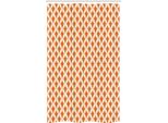 Abakuhaus Tenda Da Doccia Stretta Arancione E Beige, Motivo Astratto, Set Decorativo Per Bagno In Tessuto Con Ganci, 120 X 180 Cm, Arancione E Avorio