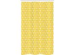 Abakuhaus Tenda Da Doccia Stretta Con Motivi Floreali, Motivo Scandinavo, Set Decorativo Per Bagno In Tessuto Con Ganci, 120 X 180 Cm, Giallo Vermiglio