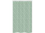 Abakuhaus Rebe Tenda Da Doccia Stretta, Stile Vintage Con Foglie, Set Decorativo Per Bagno In Tessuto Con Ganci, 120 X 180 Cm, Verde Reseda E Verde Chiaro