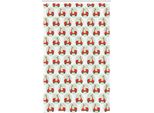Abakuhaus Tenda Da Doccia Stretta Per Moto, Cartoon Scooters, Set Decorativo Per Bagno In Tessuto Con Ganci, 120 X 180 Cm, Verde Chiaro Vermiglio