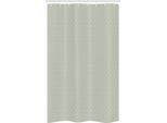 Abakuhaus Tenda Da Doccia Stretta Retrò, Elementi Geometrici Fiori, Set Decorativo Per Bagno In Tessuto Con Ganci, 120 X 180 Cm, Verde Reseda E Beige