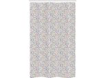 Abakuhaus Tenda Da Doccia Stretta Con Stelle, Motivo Colorato A Stelle, Set Decorativo Per Bagno In Tessuto Con Ganci, 120 X 180 Cm, Multicolore