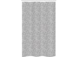 Abakuhaus Tenda Da Doccia Grigia Stretta, Motivo Astratto A Onde Ricciolute, Set Decorativo Per Bagno In Tessuto Con Ganci, 120 X 180 Cm, Grigio